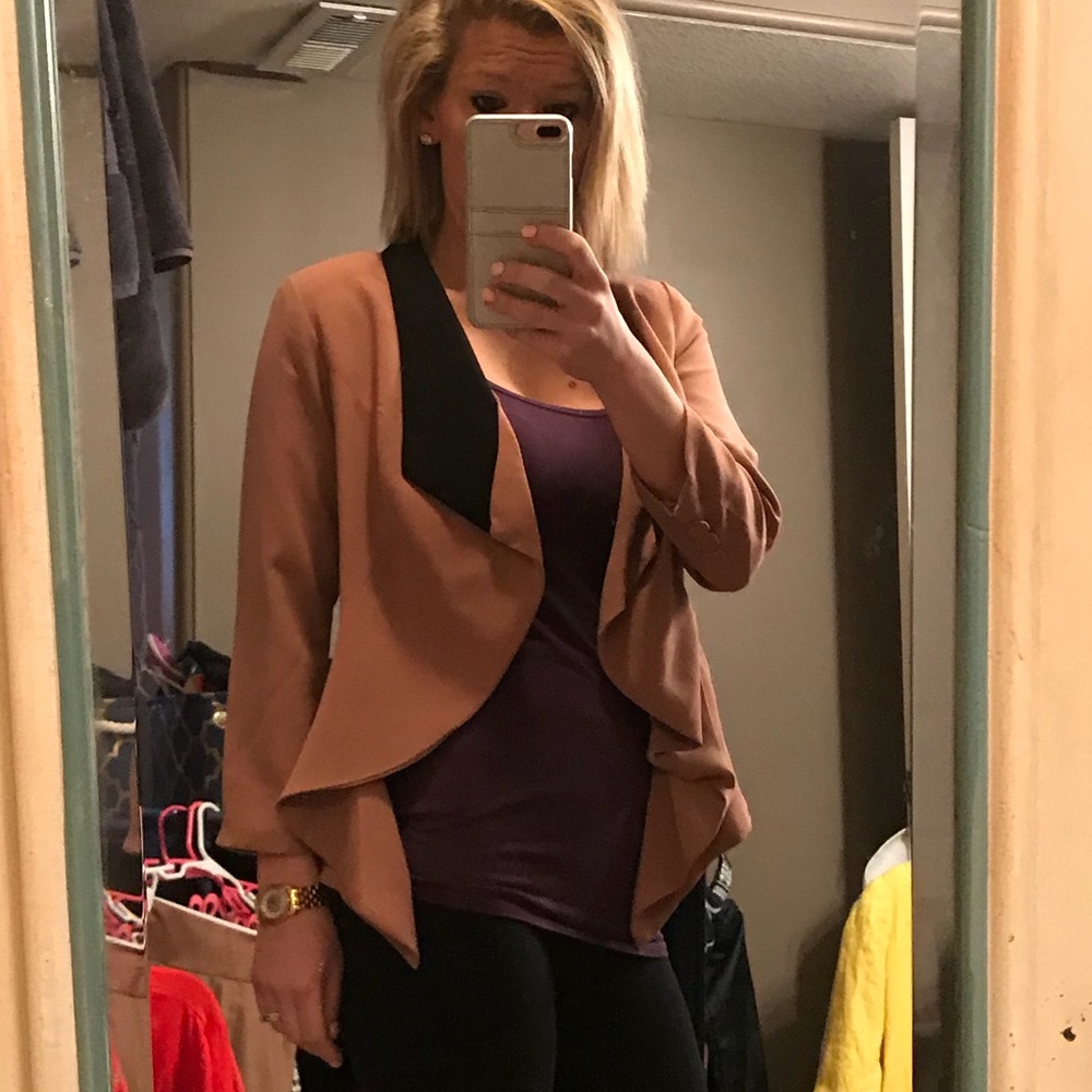 Rosey blush blazer, loose fit